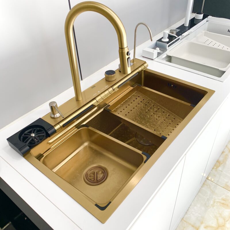 Gold Sink with Faucet