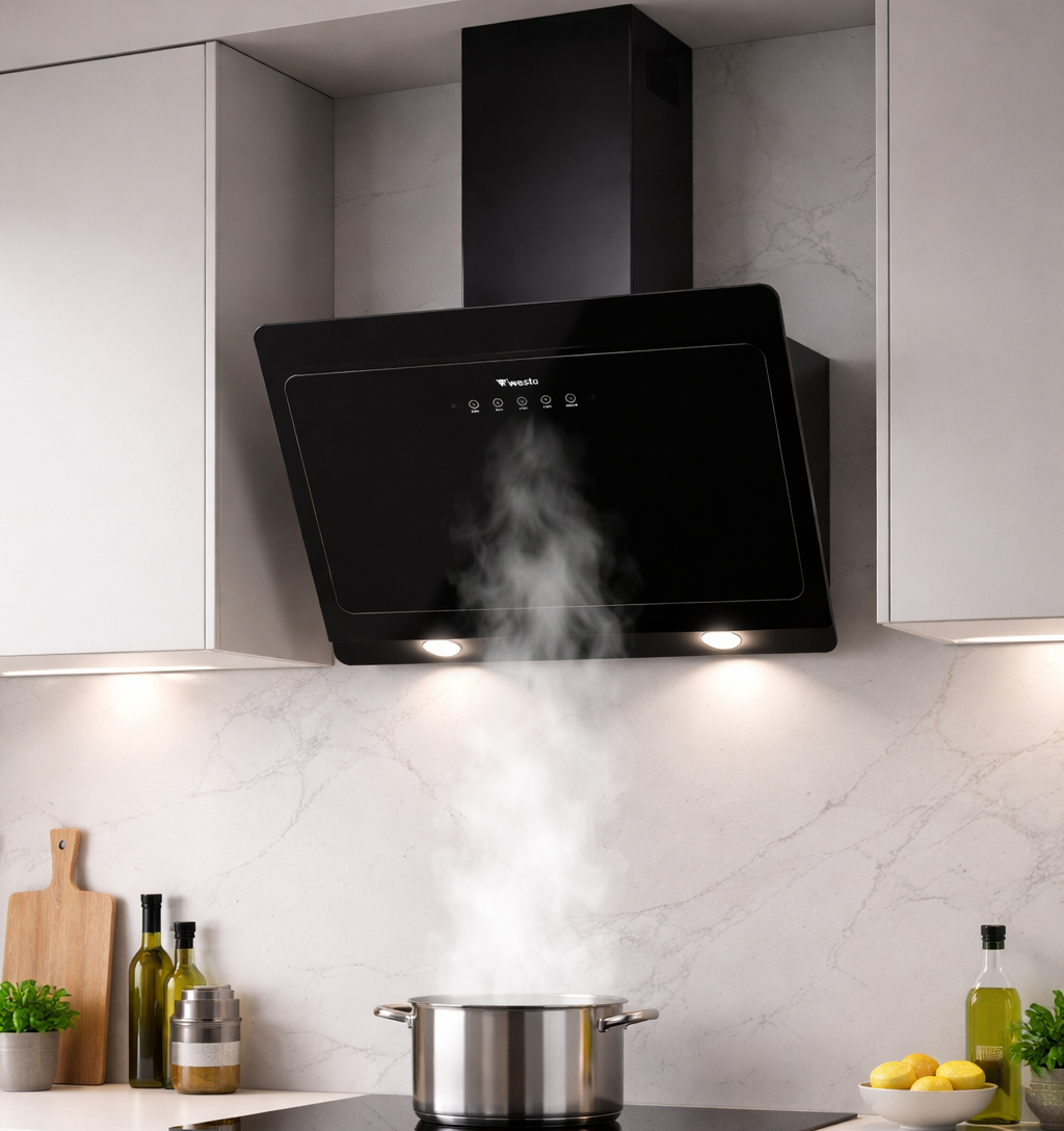 60cm Hinged Glass Range Hood - Image 2