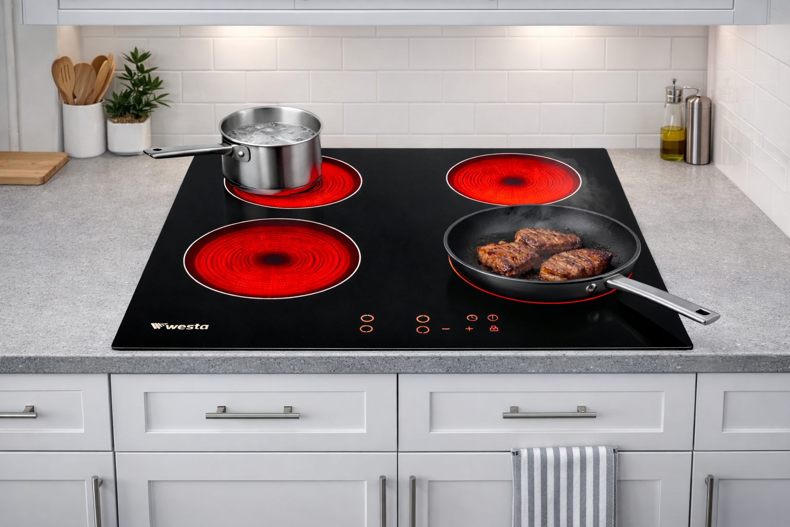 4 Zone Ceramic Electric Hob - Image 2
