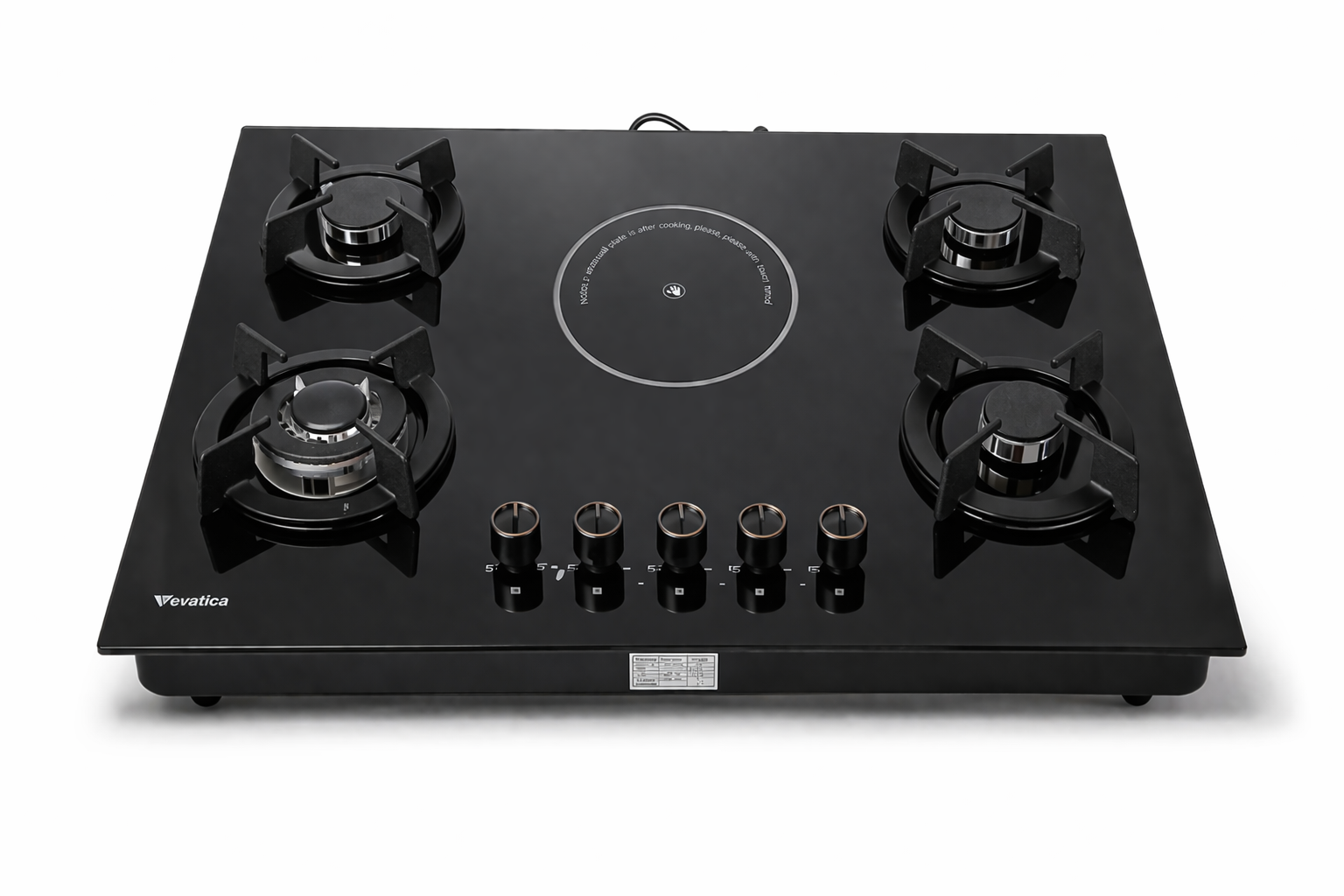 4 Gas +1 Electric Combined Hob