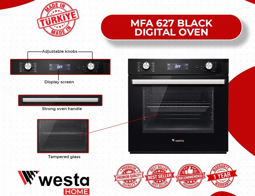 MFA 627 Black Digital Oven - Image 3