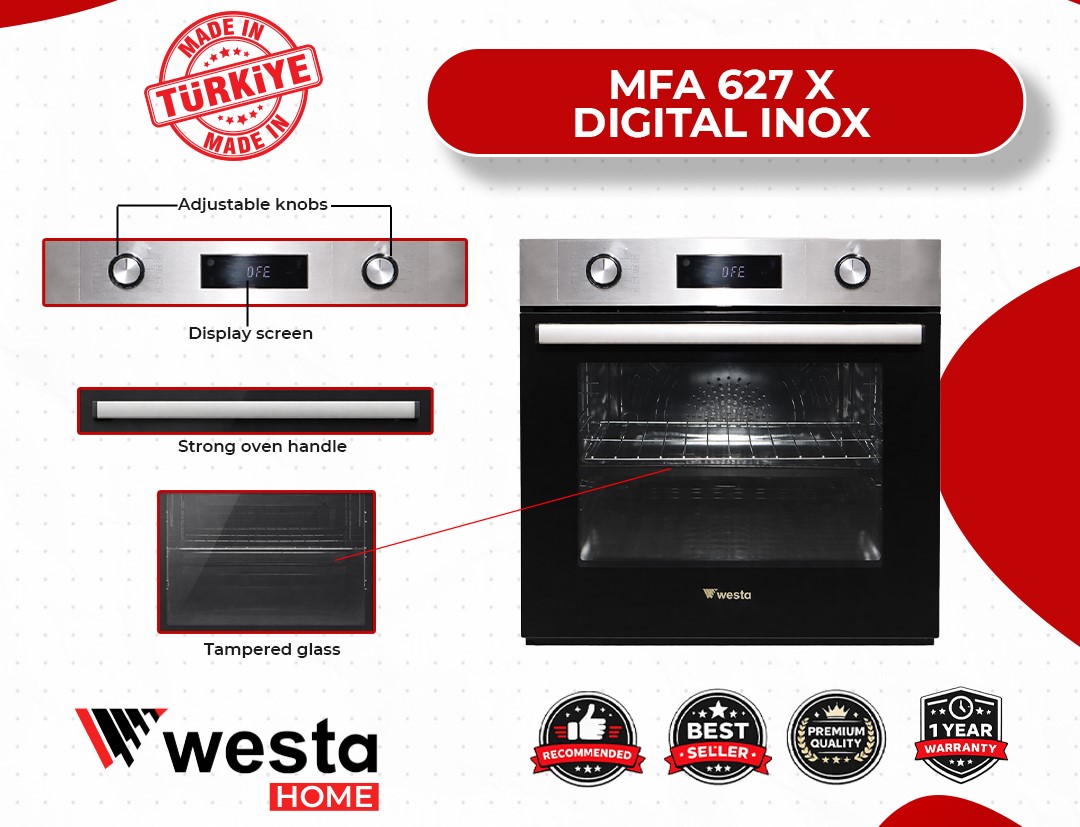 MFA 627 X Digital Inox Oven - Image 3