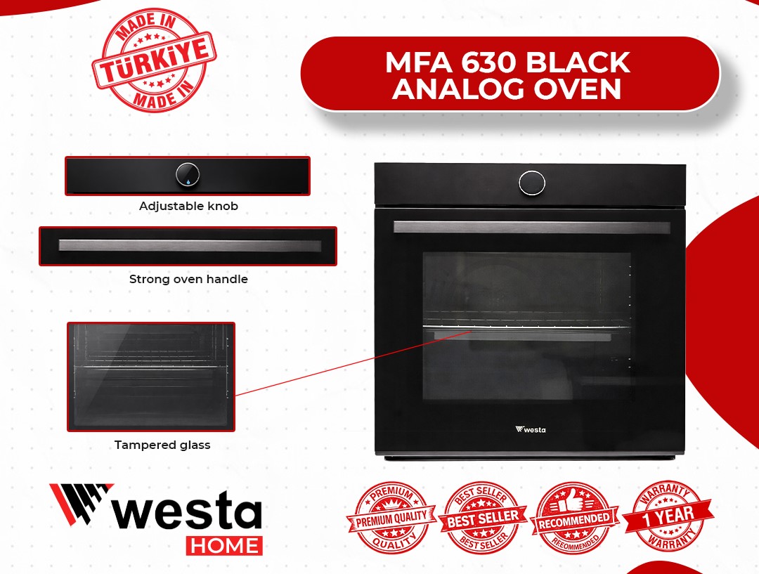 MFA 630 BLACK ANALOG OVEN - Image 3