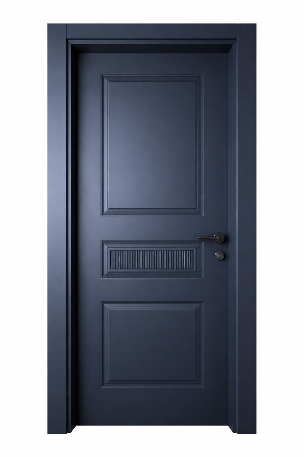 WH–ID12 — Classic Modern Panel Door (Blue-Grey)
