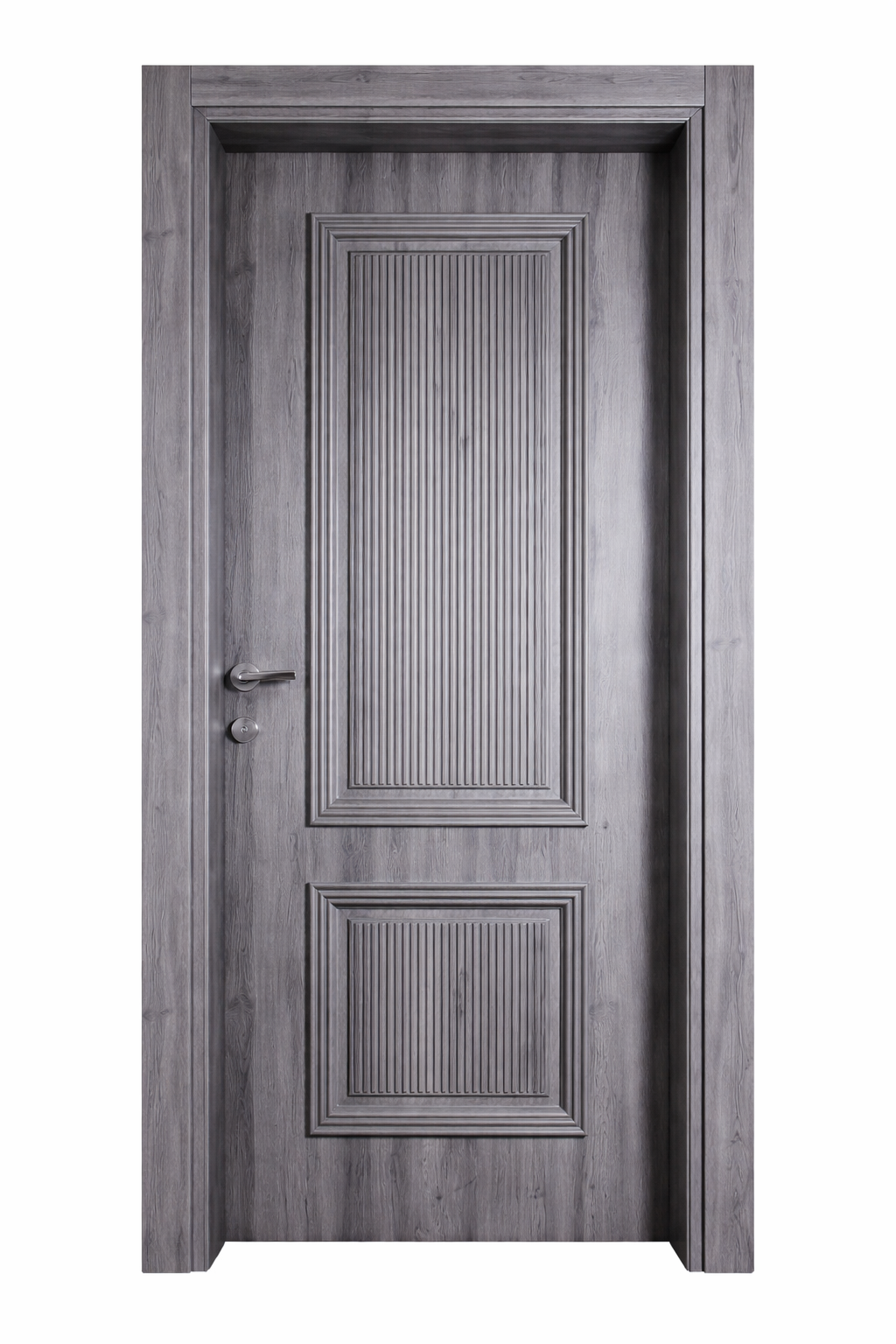 WH–ID14 — Grey Textured Classic Panel Door