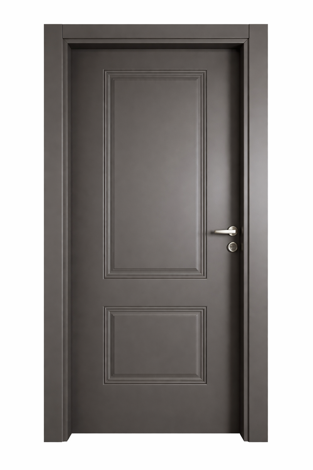 WH–ID18 — Modern Raised-Panel Door (Mocha Grey)
