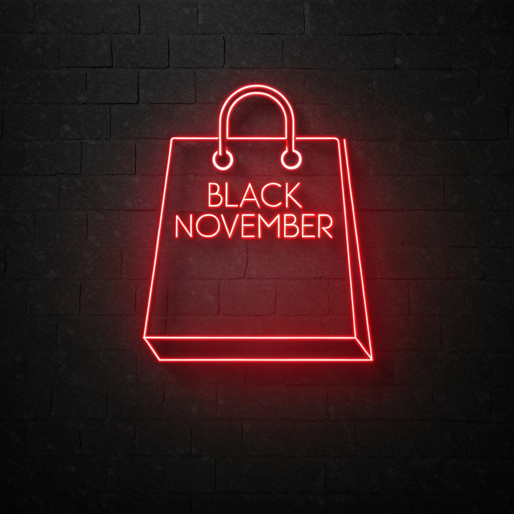 Black November Sale shopping bag