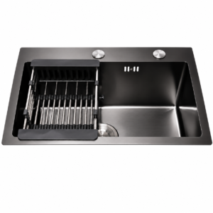 Black Single Bowl Kitchen Sink