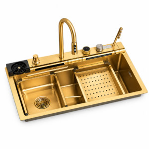 Gold Multifunctional Workstation Sink