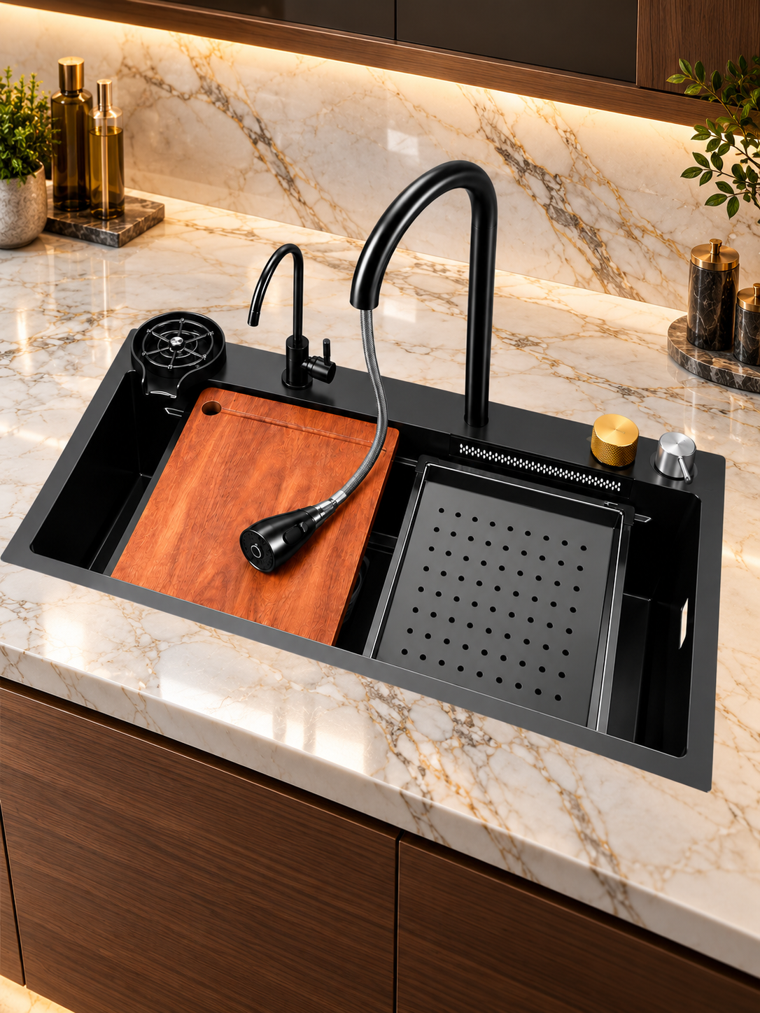 Grey Multifunctional Workstation Sink - Westa Home Grey Multifunctional Workstation Sink - Image 3